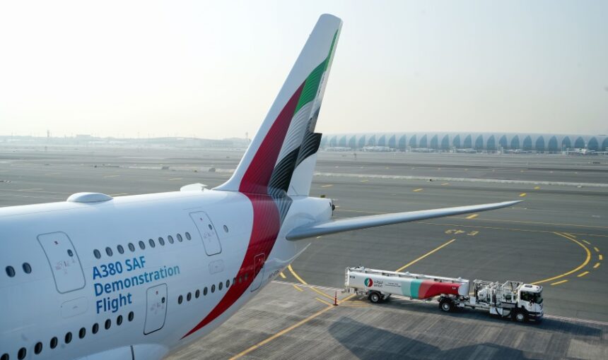 Emirates: Πρώτη δοκιμαστική πτήση παγκoσμίως με 100% SAF με A380