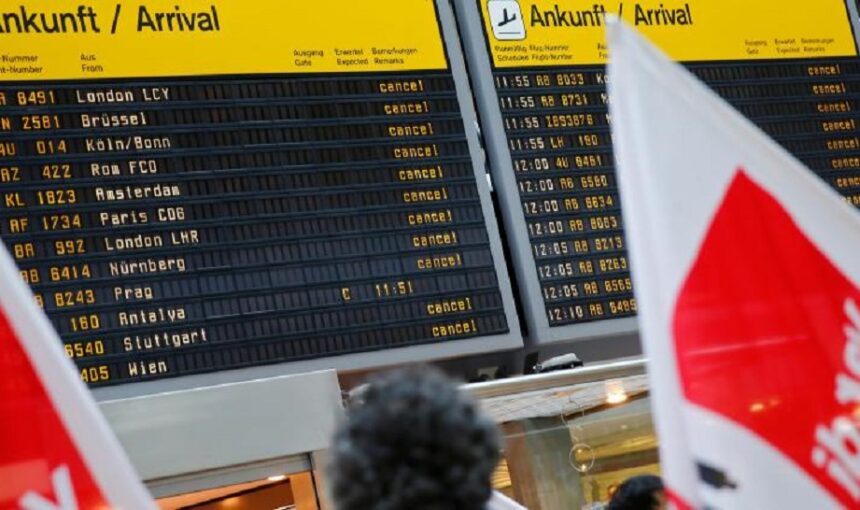 Εικόνα παράλυσης στη Γερμανία λόγω απεργίας σε 11 αεροδρόμια