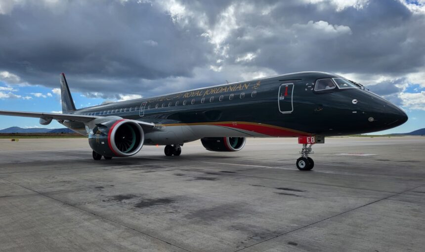 Υποδοχή του νέου αεροσκάφους της Royal Jordanian