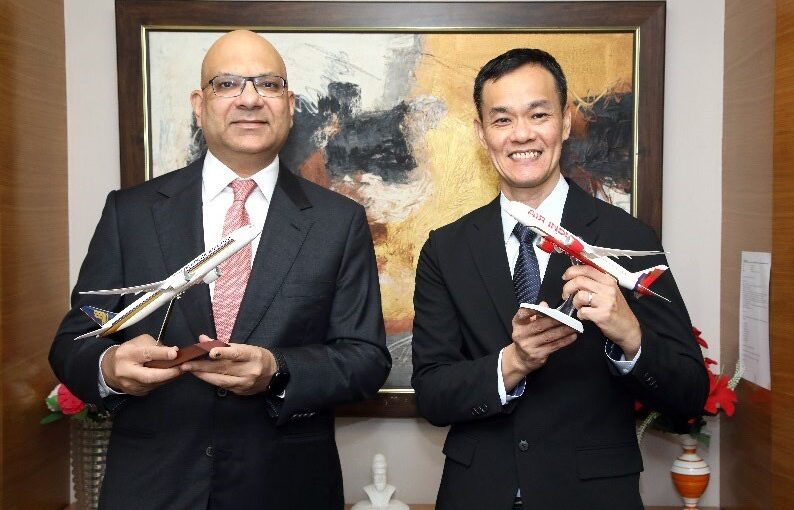 Η Air India και η Singapore Airlines διευρύνουν τη συνεργασία τους
